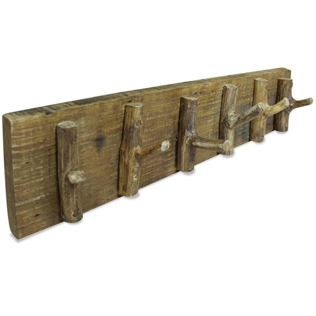Coat Rack Solid Reclaimed Wood 23.6"x5.9" at Set Shop and Smile