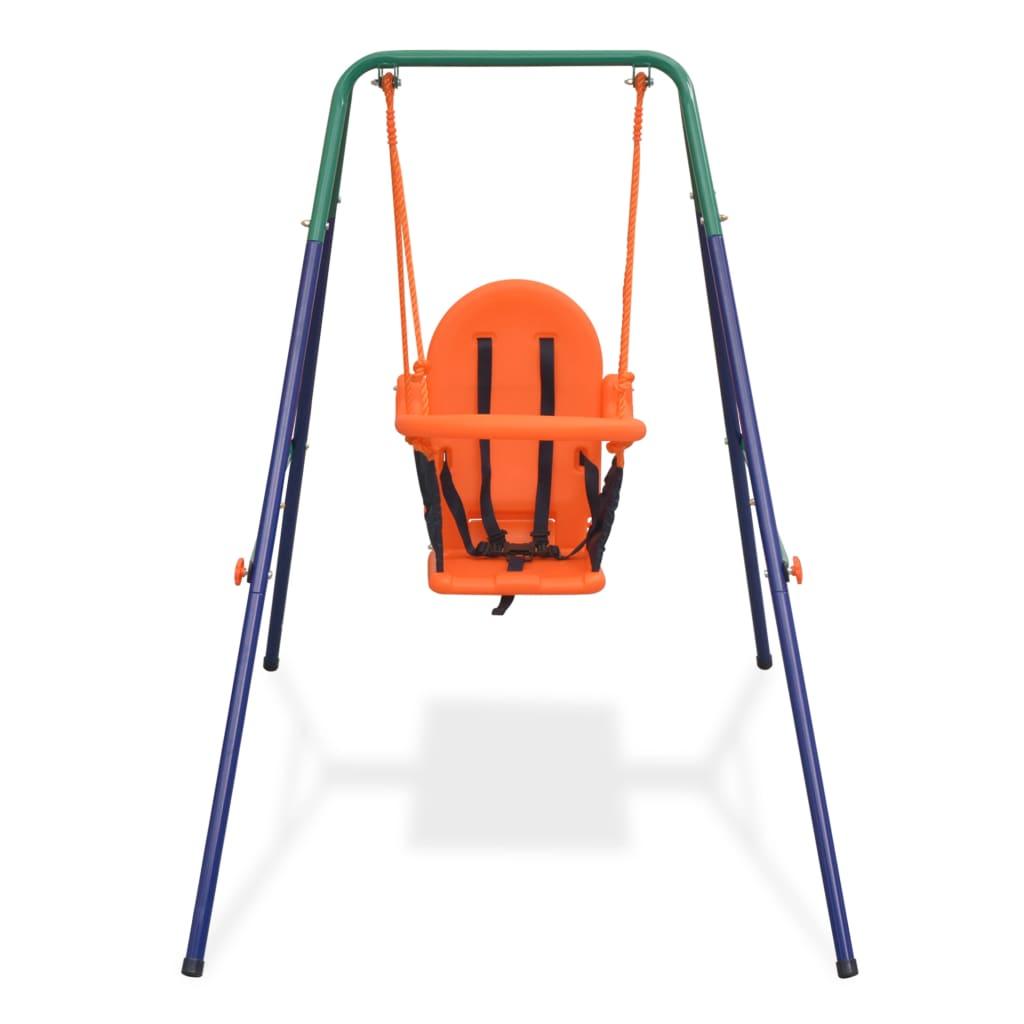 Toddler Swing Set with Safety Harness Orange at Set Shop and Smile
