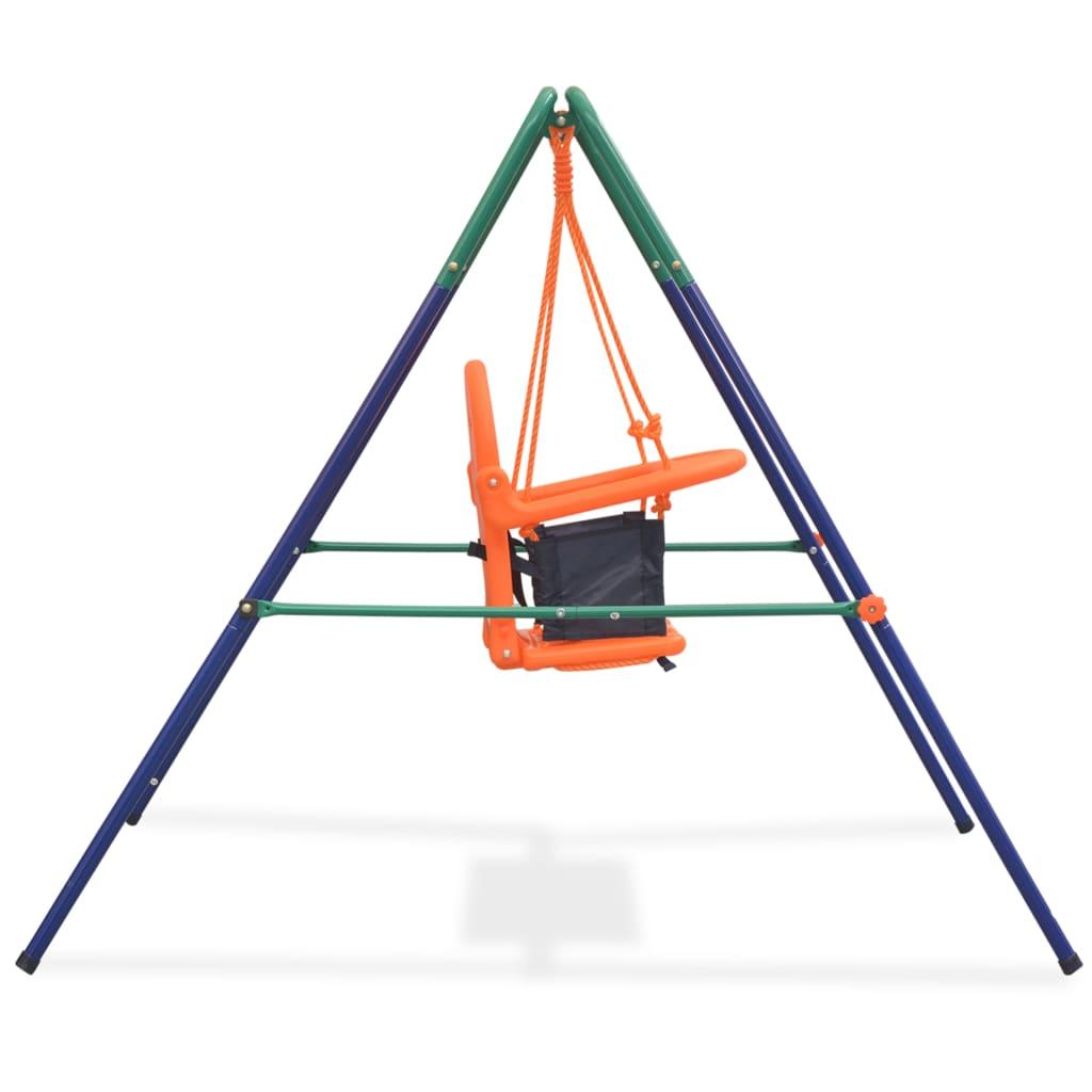 Toddler Swing Set with Safety Harness Orange at Set Shop and Smile