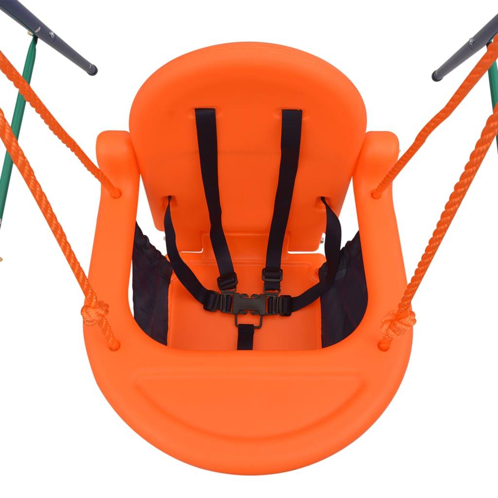 Toddler Swing Set with Safety Harness Orange at Set Shop and Smile