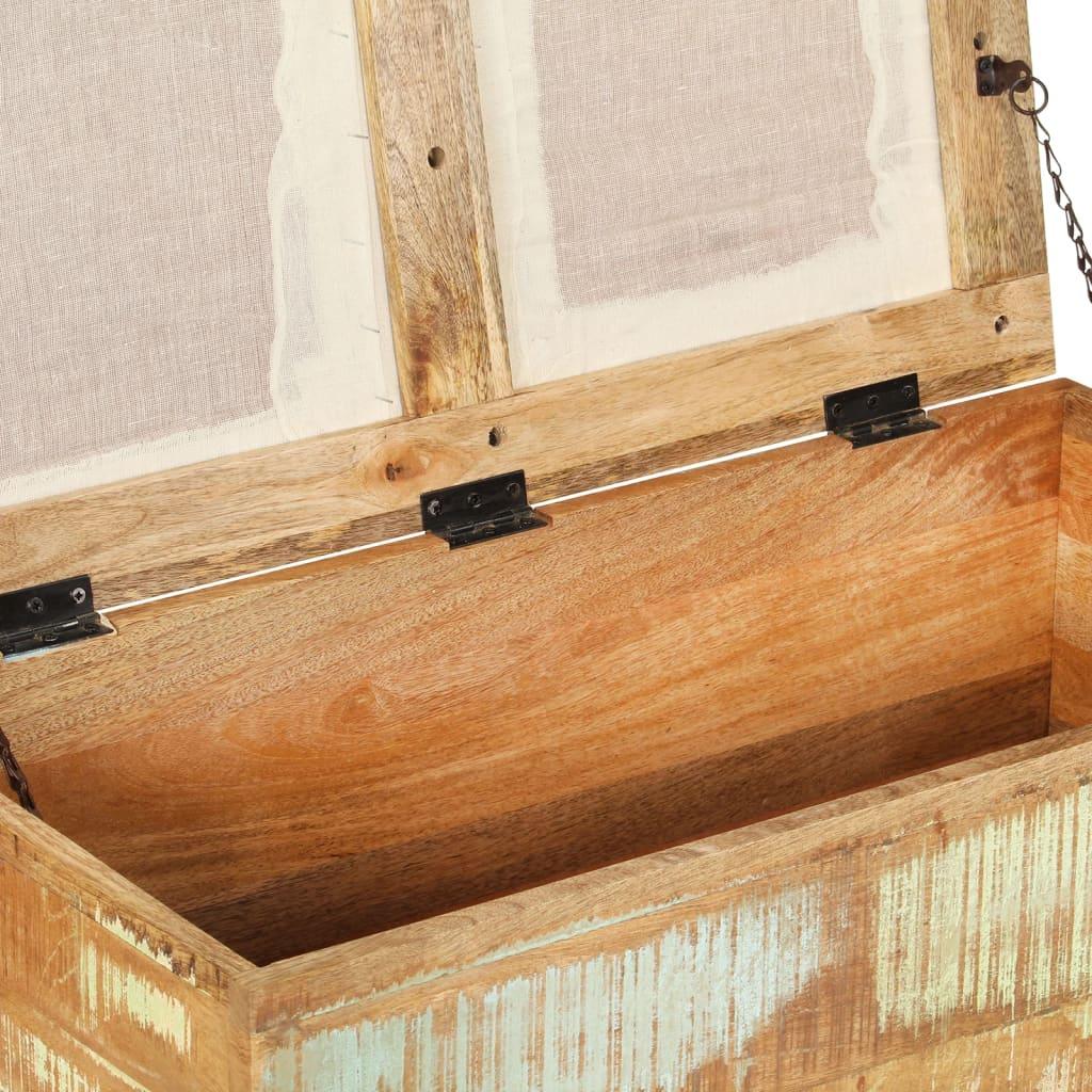 Storage Bench Solid Reclaimed Wood 31.5"x15.7"x15.7" at Set Shop and Smile