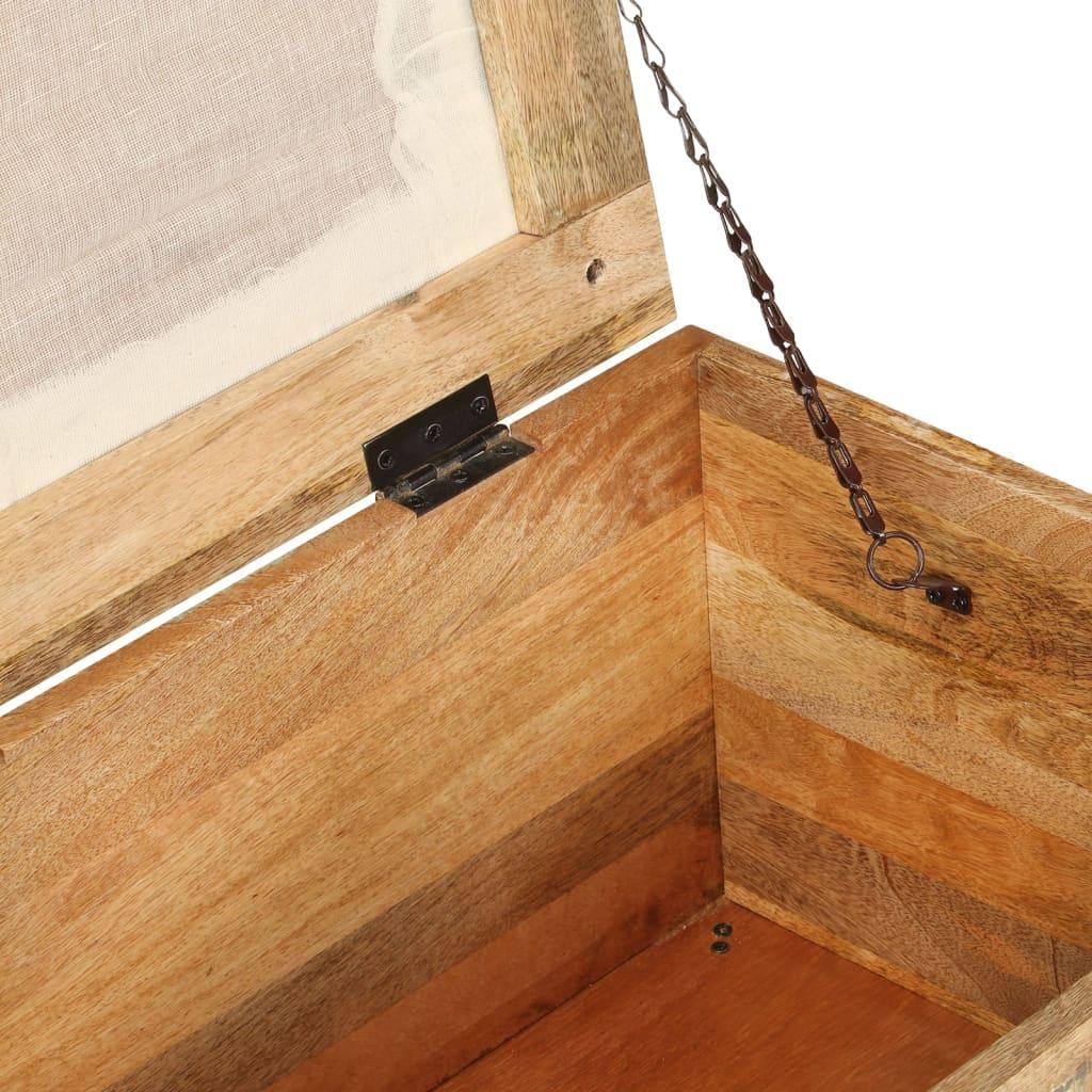 Storage Bench Solid Reclaimed Wood 31.5"x15.7"x15.7" at Set Shop and Smile