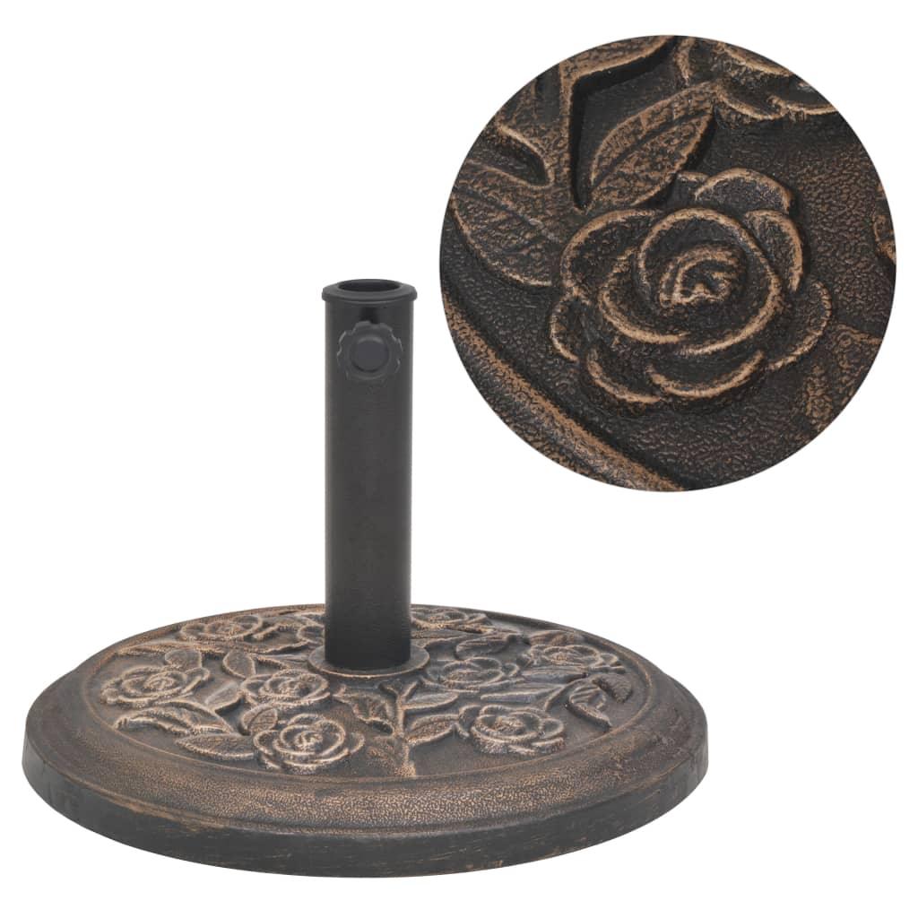 Parasol Base Resin Round Bronze 19.8 lbs at Set Shop and Smile