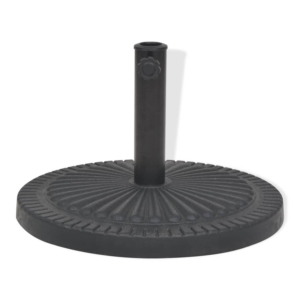 Parasol Base Resin Round Black 30.9 lb at Set Shop and Smile