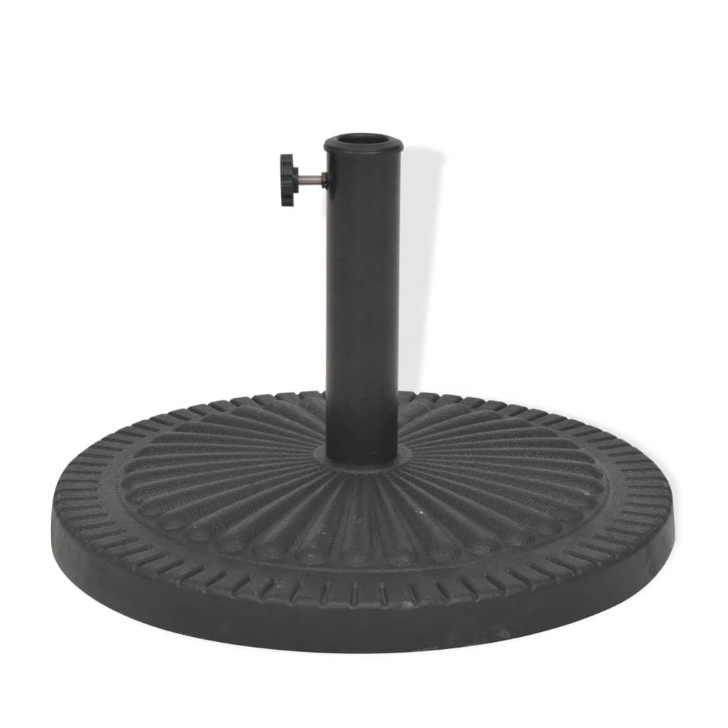 Parasol Base Resin Round Black 30.9 lb at Set Shop and Smile