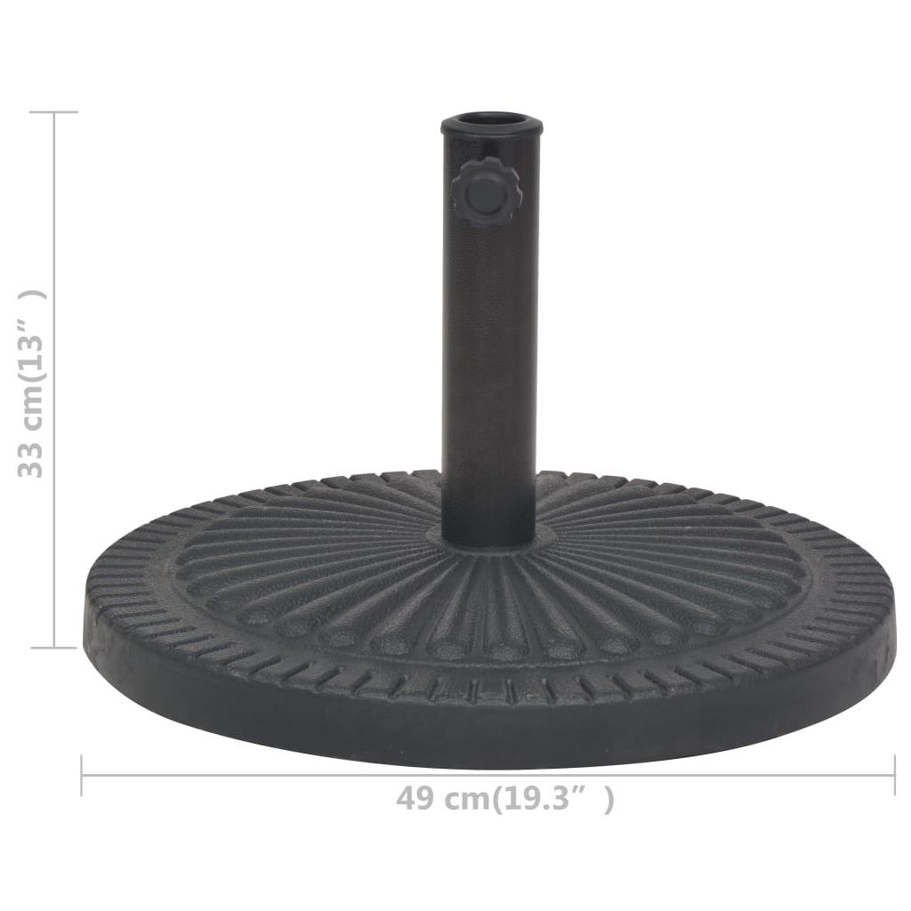 Parasol Base Resin Round Black 30.9 lb at Set Shop and Smile