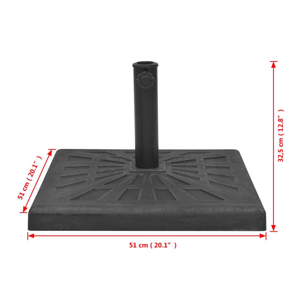 Parasol Base Resin Square Black 41.9 lb at Set Shop and Smile