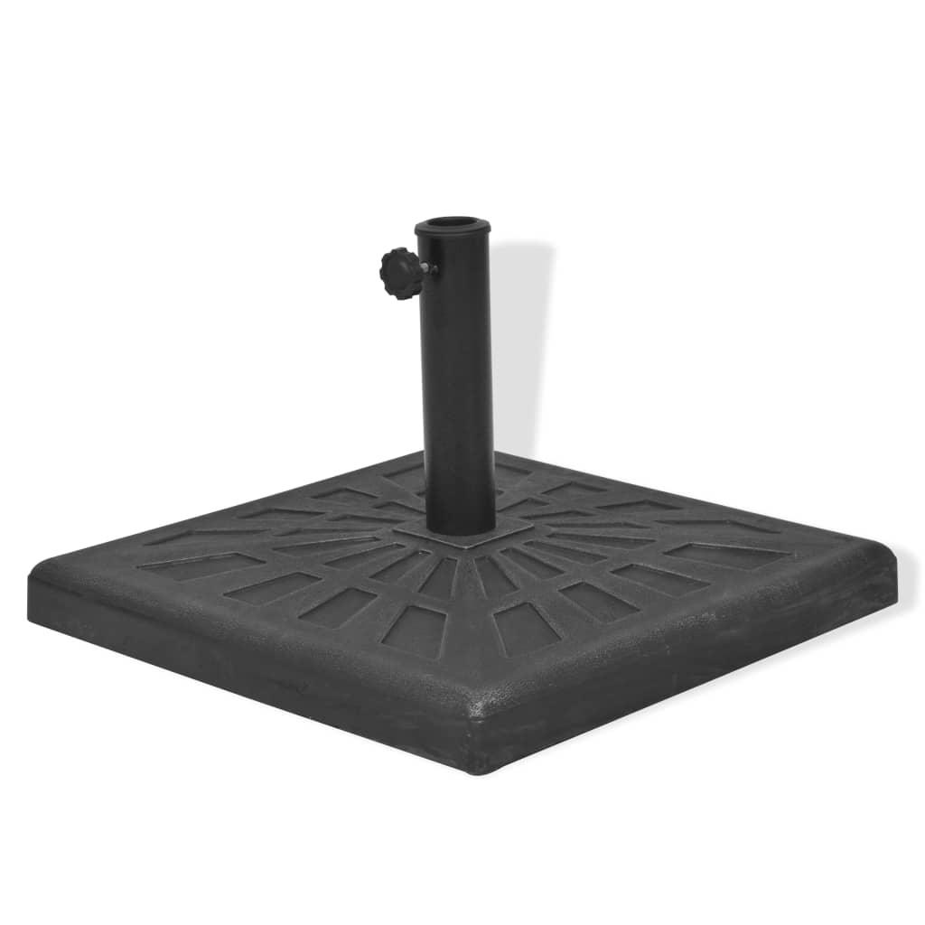 Parasol Base Resin Square Black 26.5 lb at Set Shop and Smile