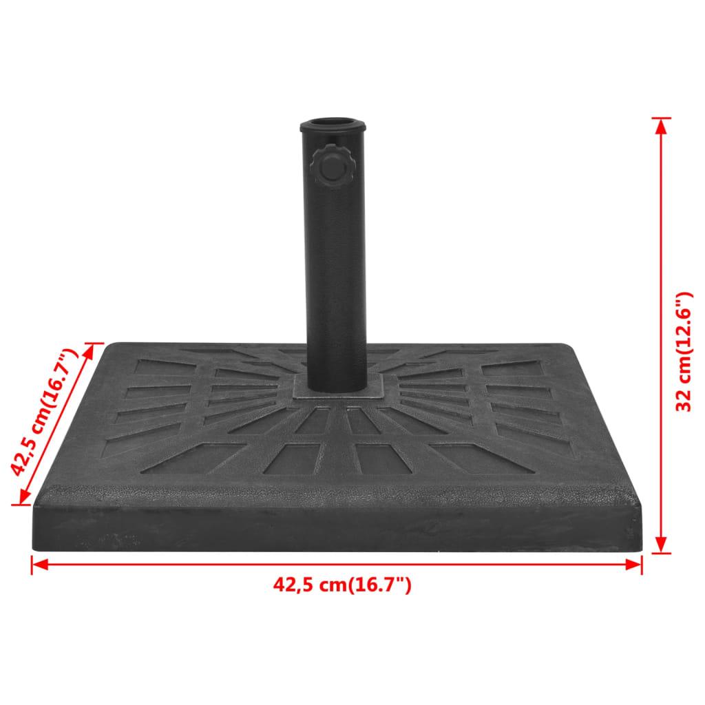 Parasol Base Resin Square Black 26.5 lb at Set Shop and Smile