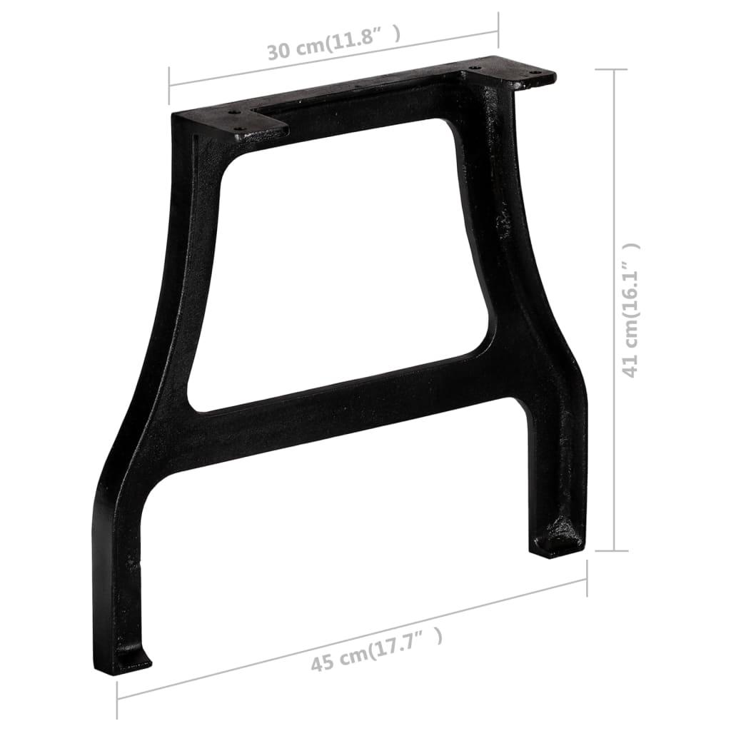 Coffee Table Legs 2 pcs A-Frame Cast Iron at Set Shop and Smile