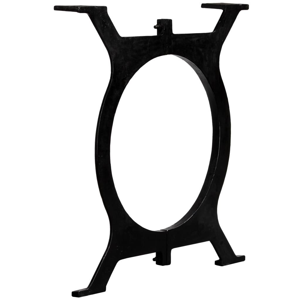 Dining Table Legs 2 pcs O-Frame Cast Iron at Set Shop and Smile