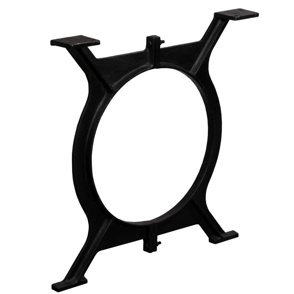 Dining Table Legs 2 pcs O-Frame Cast Iron at Set Shop and Smile