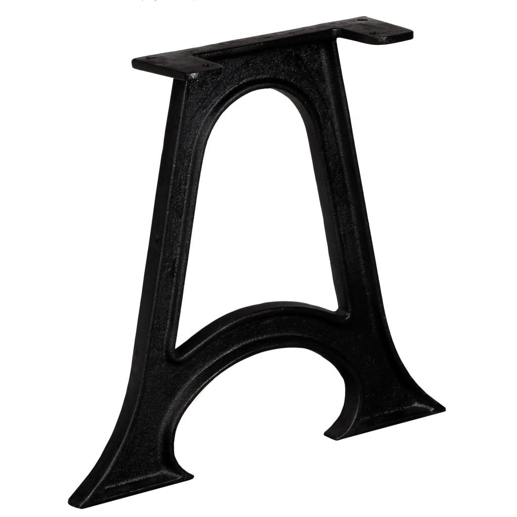 Coffee Table Legs 2 pcs with Arched Base A-Frame Cast Iron at Set Shop and Smile
