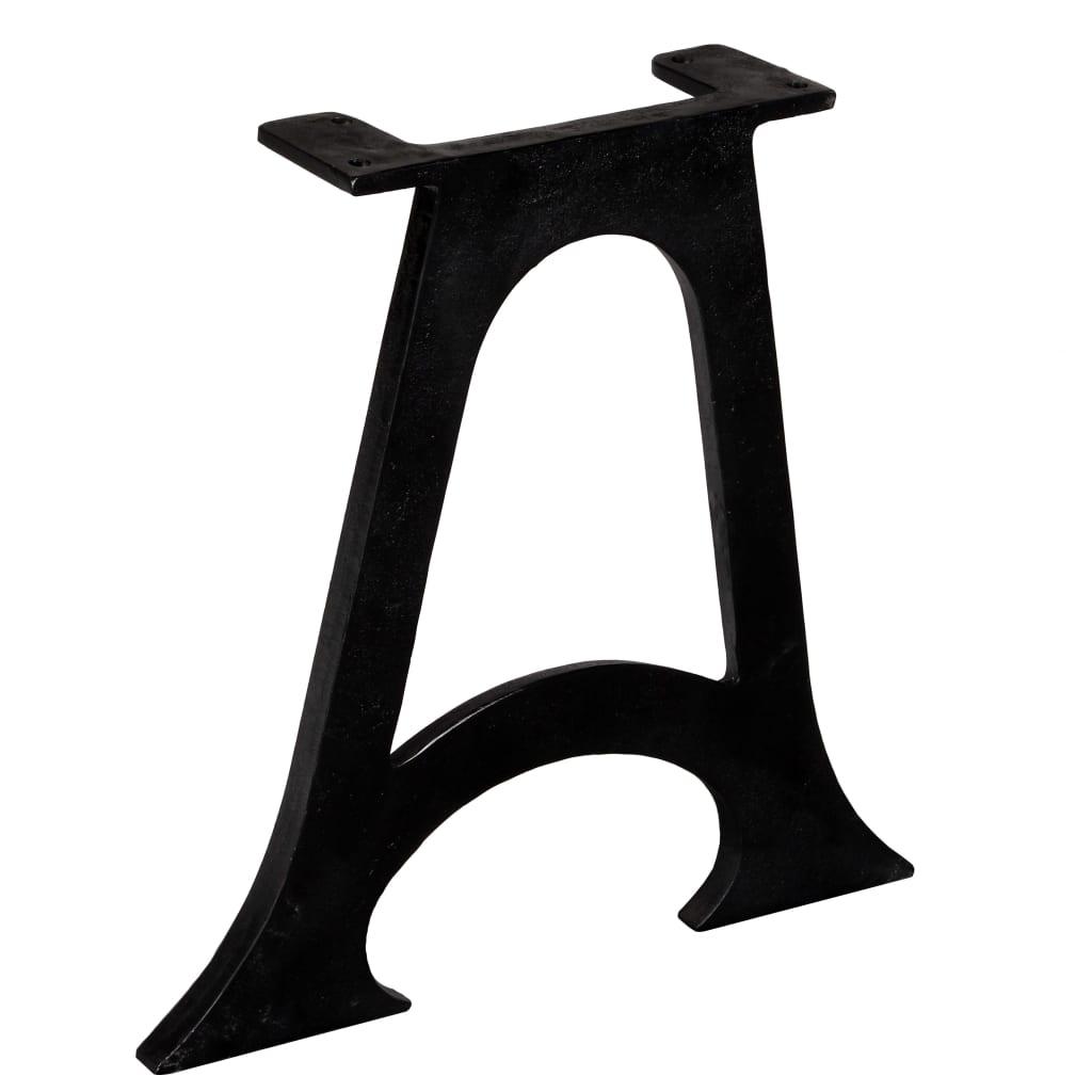 Coffee Table Legs 2 pcs with Arched Base A-Frame Cast Iron at Set Shop and Smile
