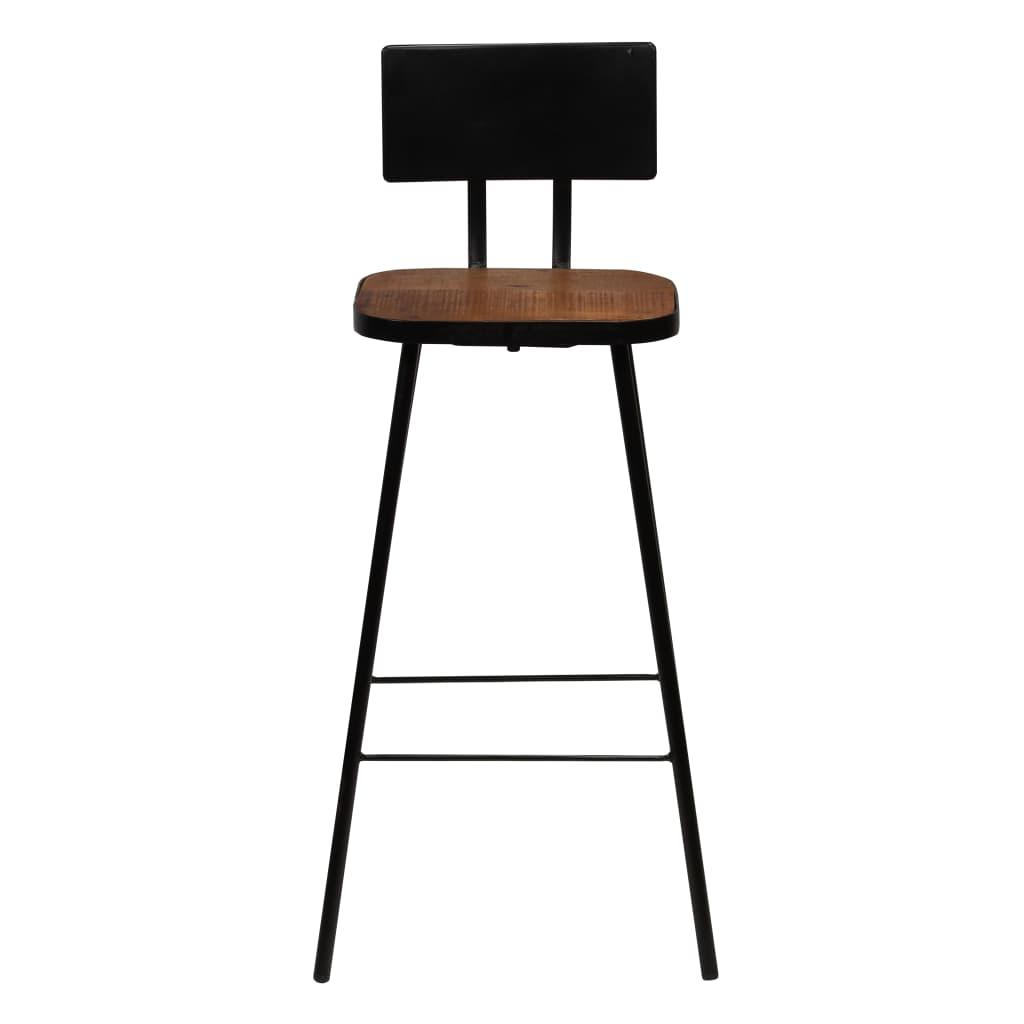 Bar Stools 2 pcs Solid Reclaimed Wood at Set Shop and Smile