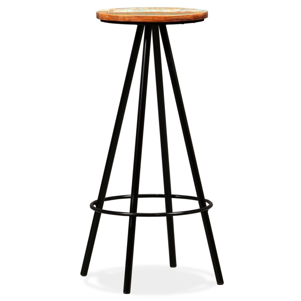 Bar Stools 2 pcs Solid Reclaimed Wood at Set Shop and Smile