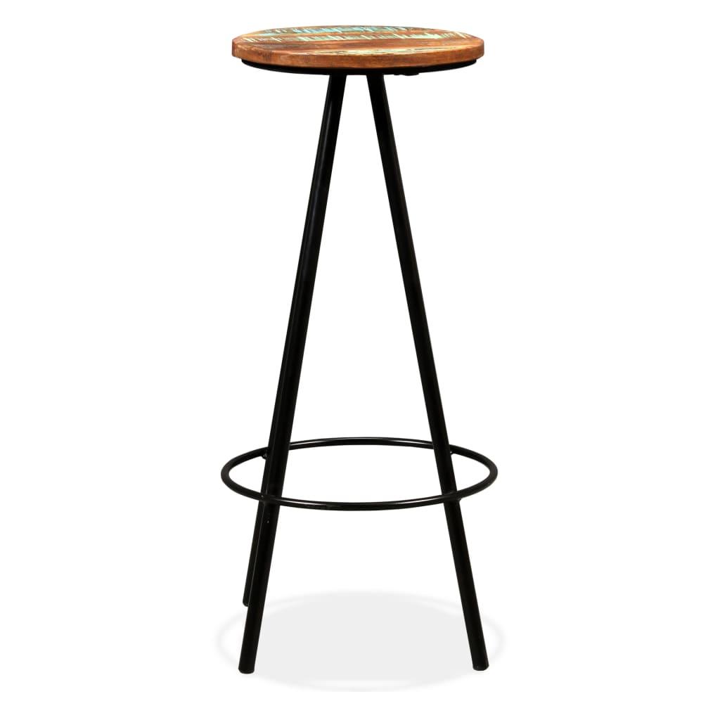 Bar Stools 4 pcs Solid Reclaimed Wood at Set Shop and Smile