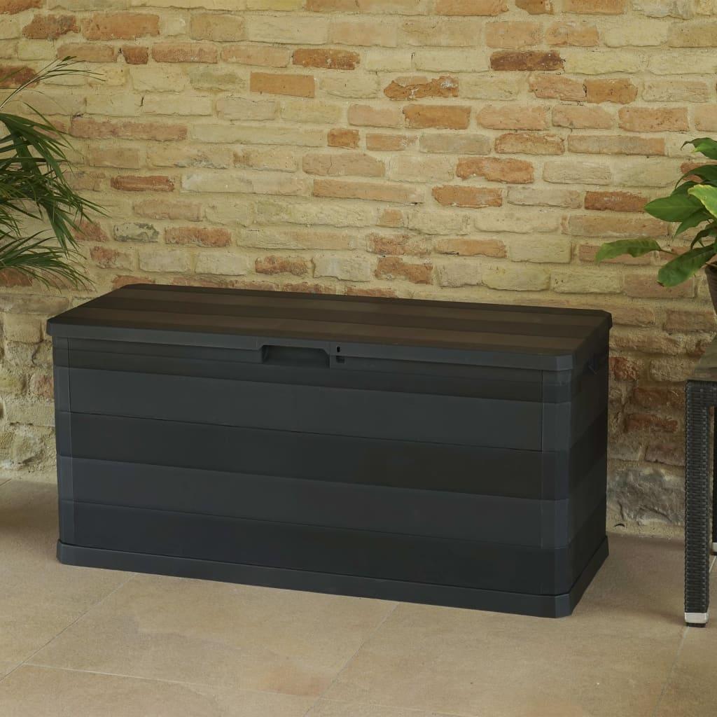 Patio Storage Box Black 46.1"x17.7"x22" at Set Shop and Smile