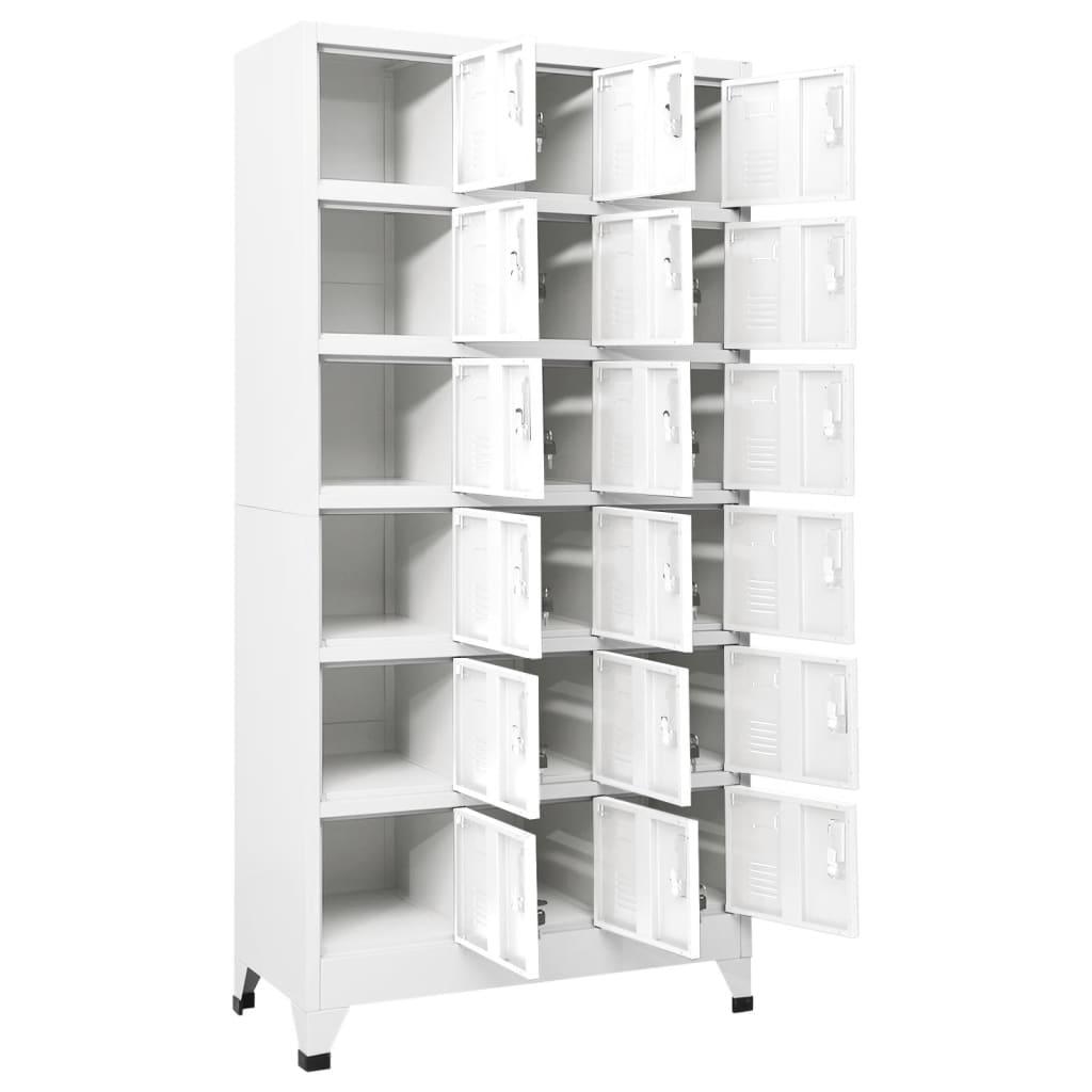 Locker Cabinet with 18 Compartments Metal 35.4"x15.7"x70.9" at Set Shop and Smile