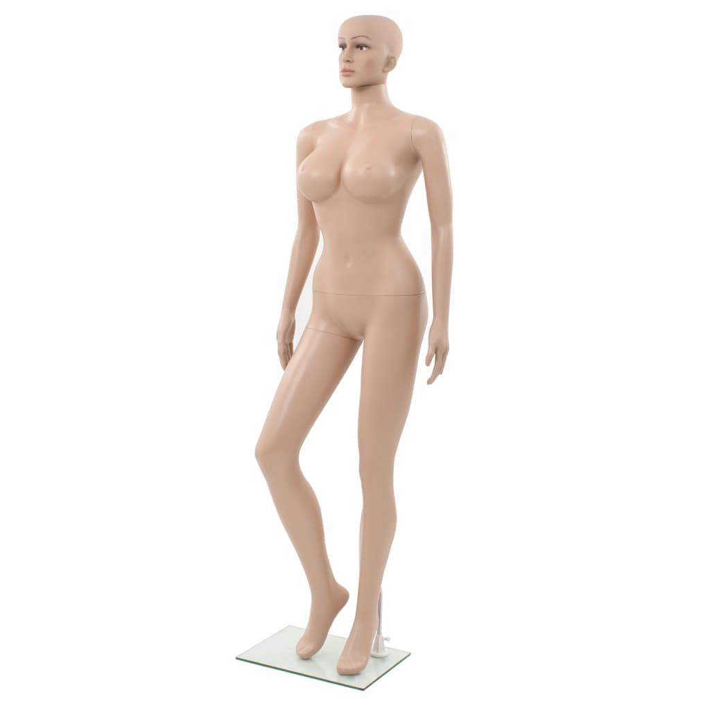 Sexy Female Mannequin with Glass Base Beige 70.9" at Set Shop and Smile
