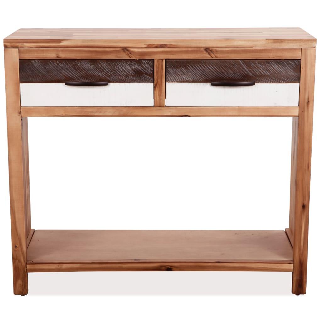 Console Table Solid Acacia Wood 33.9"x11.8"x29.5" at Set Shop and Smile