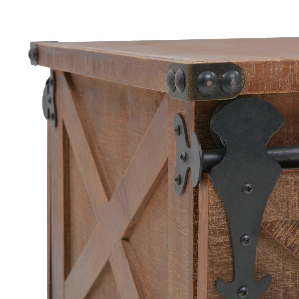 Coffee Table Solid Fir Wood 35.8"x20.1"x15" Brown at Set Shop and Smile