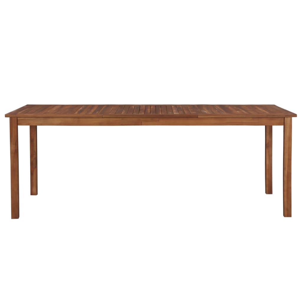 Patio Table 78.7"x39.4"x29.1" Solid Acacia Wood at Set Shop and Smile
