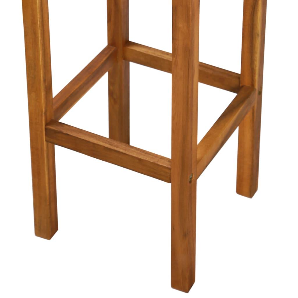 Bar Chairs 2 pcs Solid Acacia Wood at Set Shop and Smile