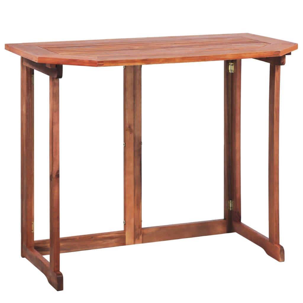Bistro Table 35.4"x19.7"x29.5" Solid Acacia Wood at Set Shop and Smile
