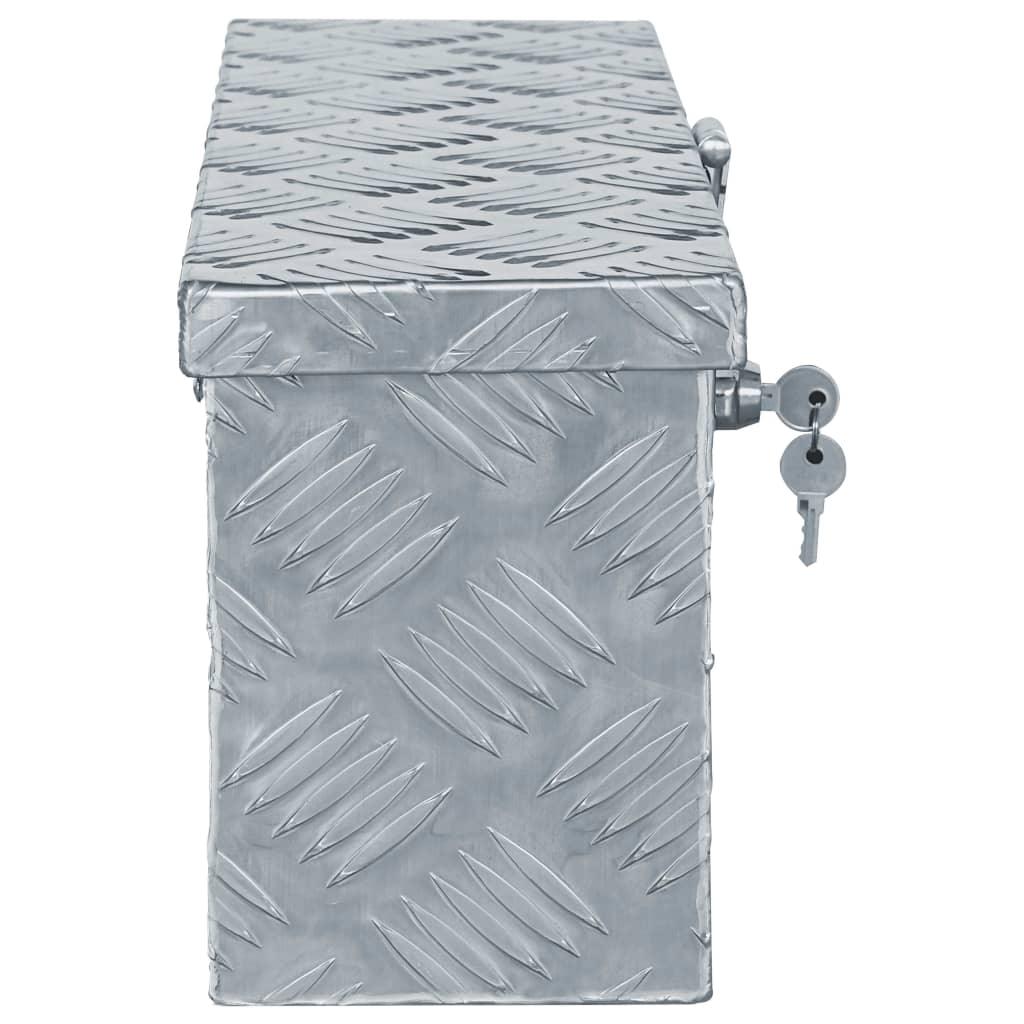 Aluminum Box 19.1"x5.5"x7.9" Silver at Set Shop and Smile