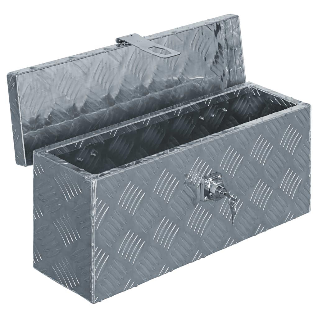 Aluminum Box 19.1"x5.5"x7.9" Silver at Set Shop and Smile