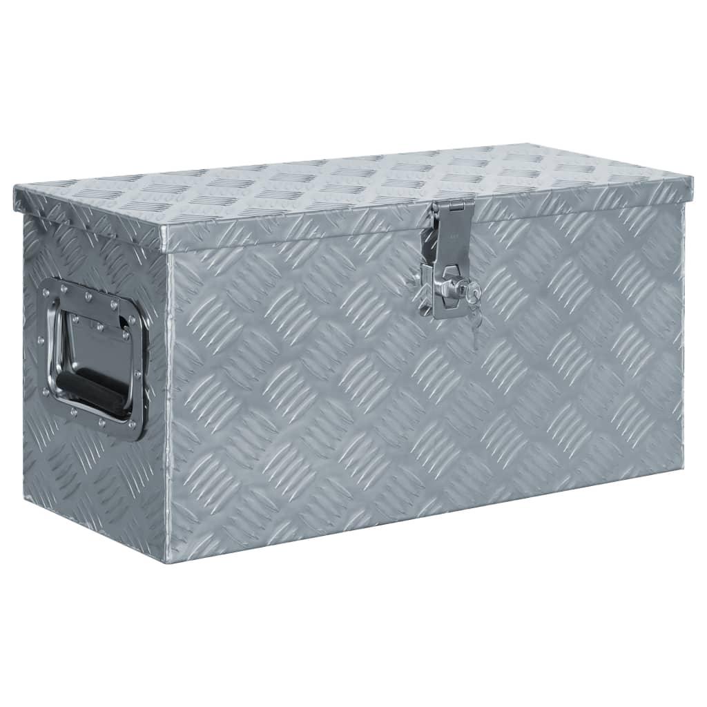 Aluminum Box 24.2"x10.4"x11.8" Silver at Set Shop and Smile