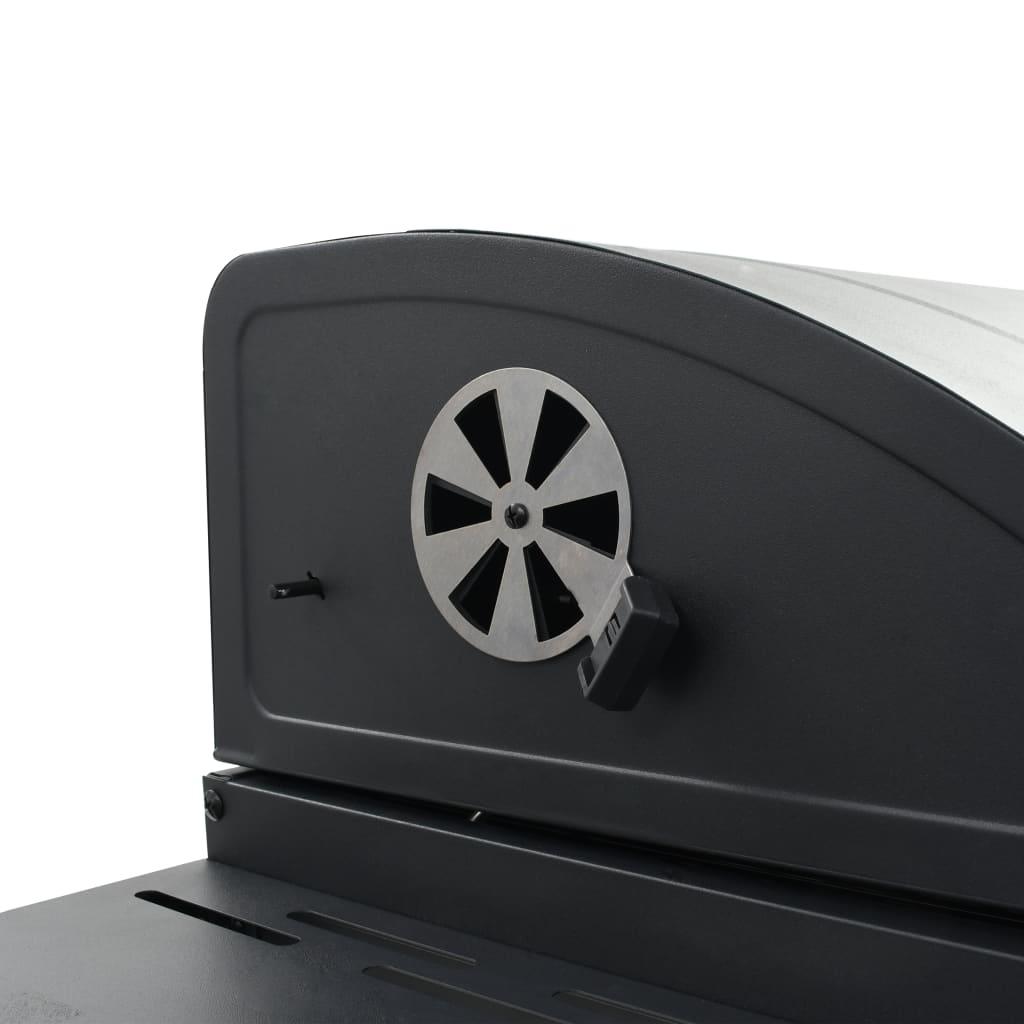 Charcoal-Fueled BBQ Grill with Bottom Shelf Black at Set Shop and Smile