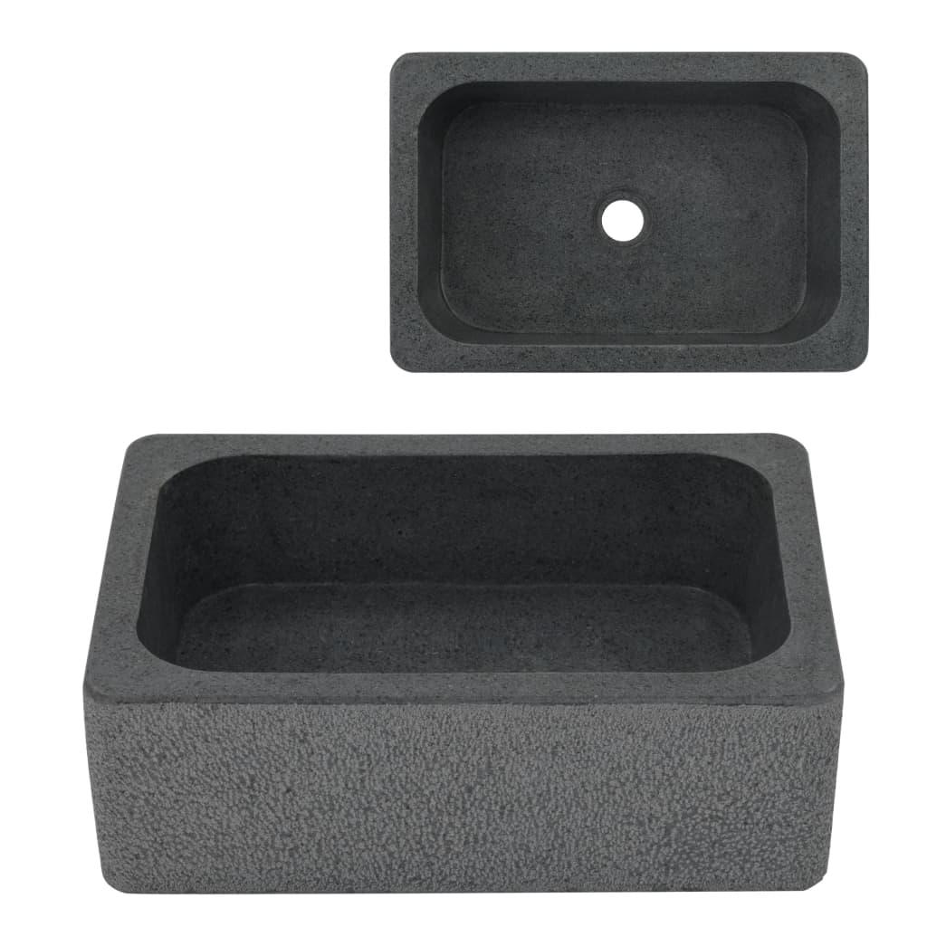 Sink 17.7"x11.8"x5.9" Riverstone Black at Set Shop and Smile