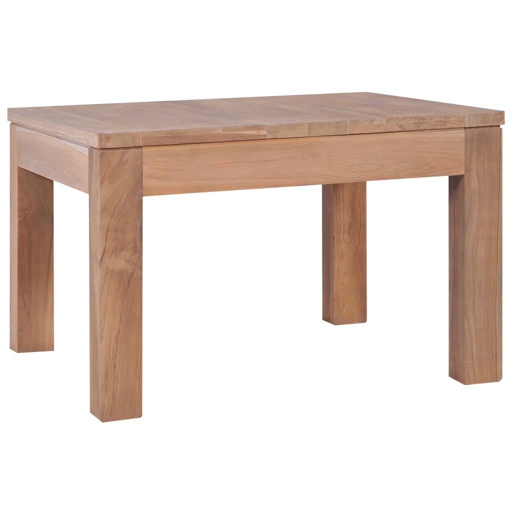 Coffee Table Solid Teak Wood with Natural Finish 23.6"x23.6"x15.7" at Set Shop and Smile