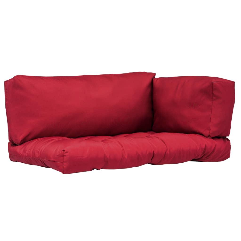 Pallet Cushions 3 pcs Red Polyester at Set Shop and Smile