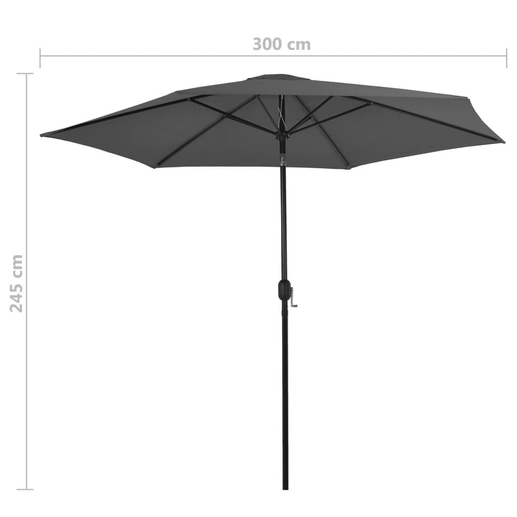 Outdoor Parasol with Metal Pole 118" Anthracite at Set Shop and Smile