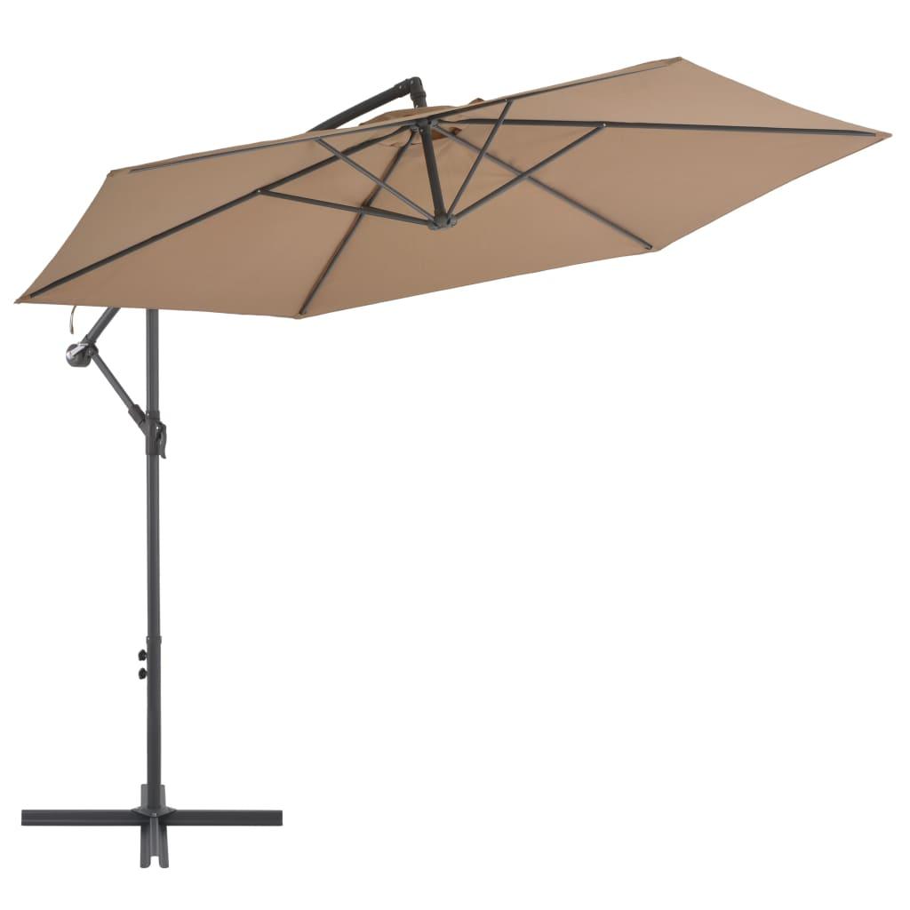 Cantilever Umbrella with Aluminum Pole 118.1" Taupe at Set Shop and Smile