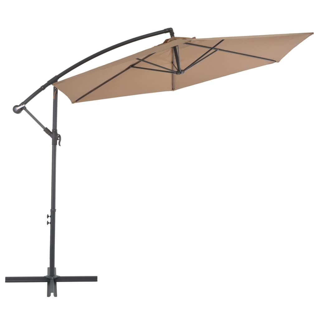 Cantilever Umbrella with Aluminum Pole 118.1" Taupe at Set Shop and Smile
