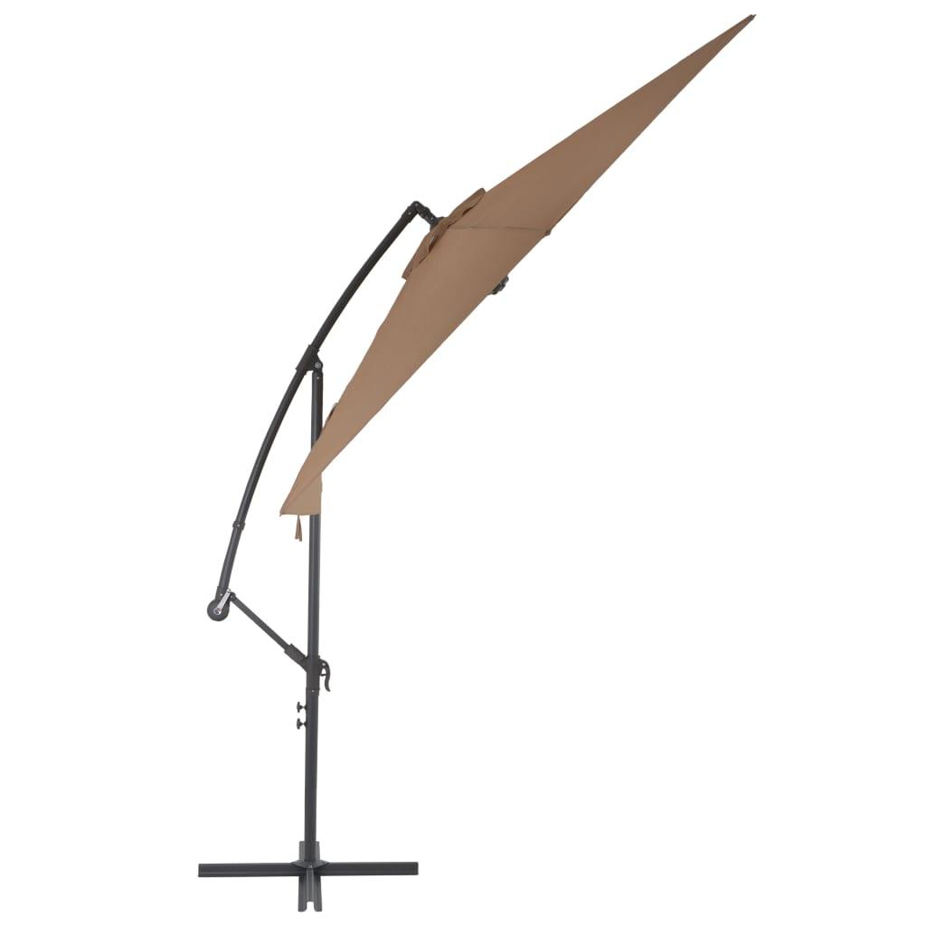 Cantilever Umbrella with Aluminum Pole 118.1" Taupe at Set Shop and Smile