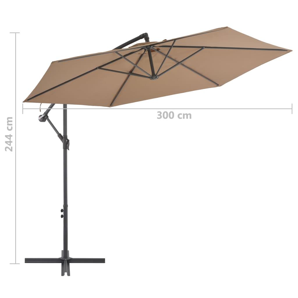 Cantilever Umbrella with Aluminum Pole 118.1" Taupe at Set Shop and Smile