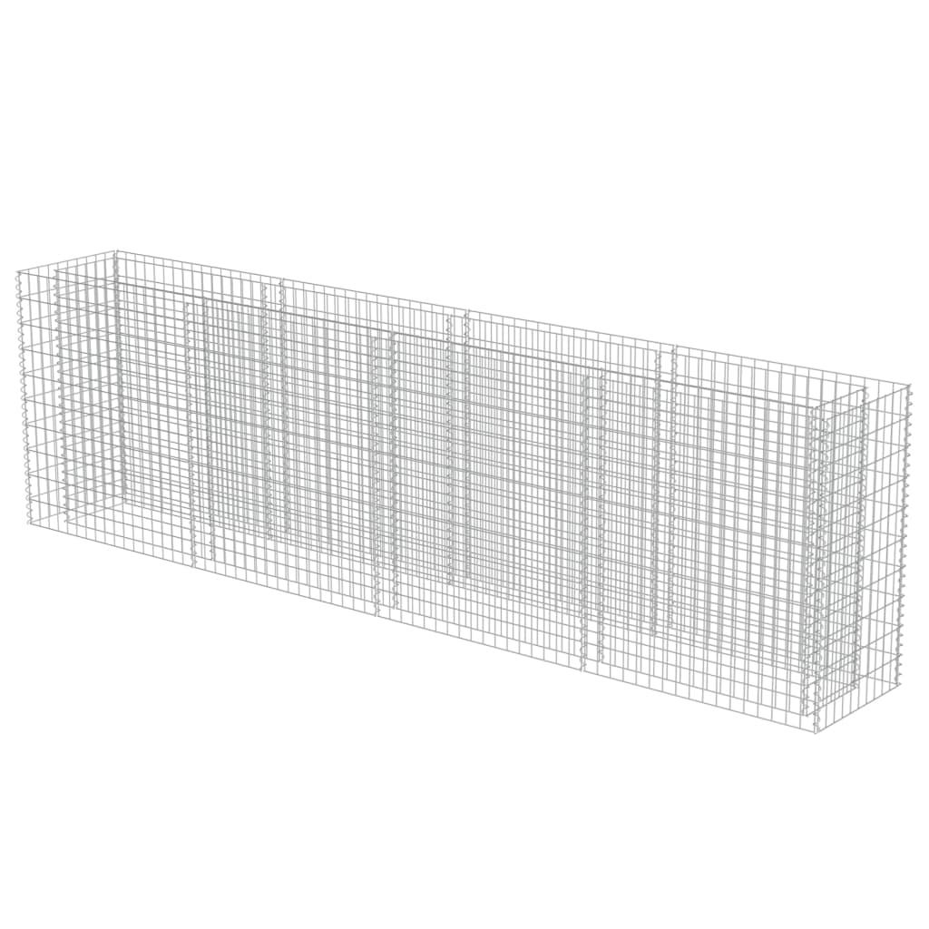 Gabion Raised Bed Galvanized Steel 141.7"x19.7"x39.4" at Set Shop and Smile
