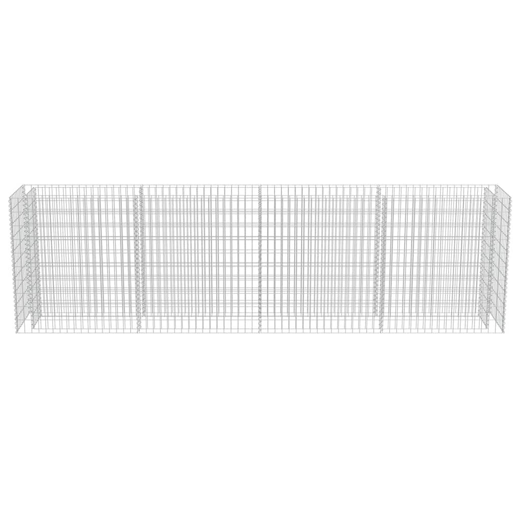Gabion Raised Bed Galvanized Steel 141.7"x19.7"x39.4" at Set Shop and Smile