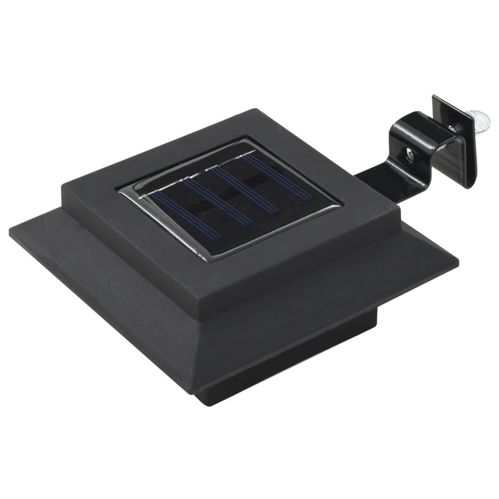 Outdoor Solar Lamps 6 pcs LED Square 4.7" Black at Set Shop and Smile