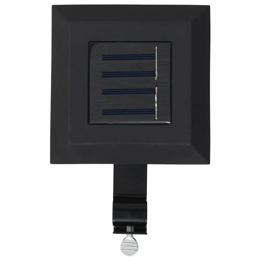 Outdoor Solar Lamps 6 pcs LED Square 4.7" Black at Set Shop and Smile