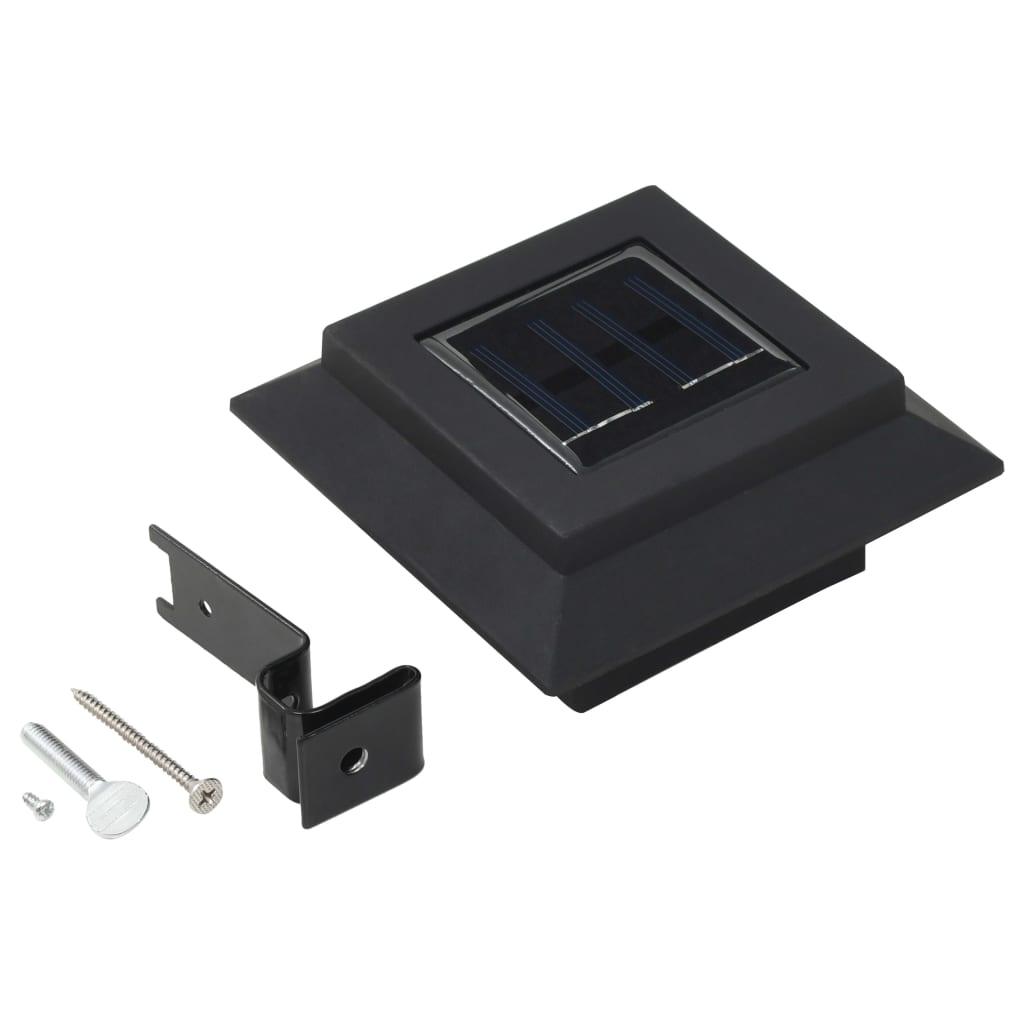 Outdoor Solar Lamps 6 pcs LED Square 4.7" Black at Set Shop and Smile