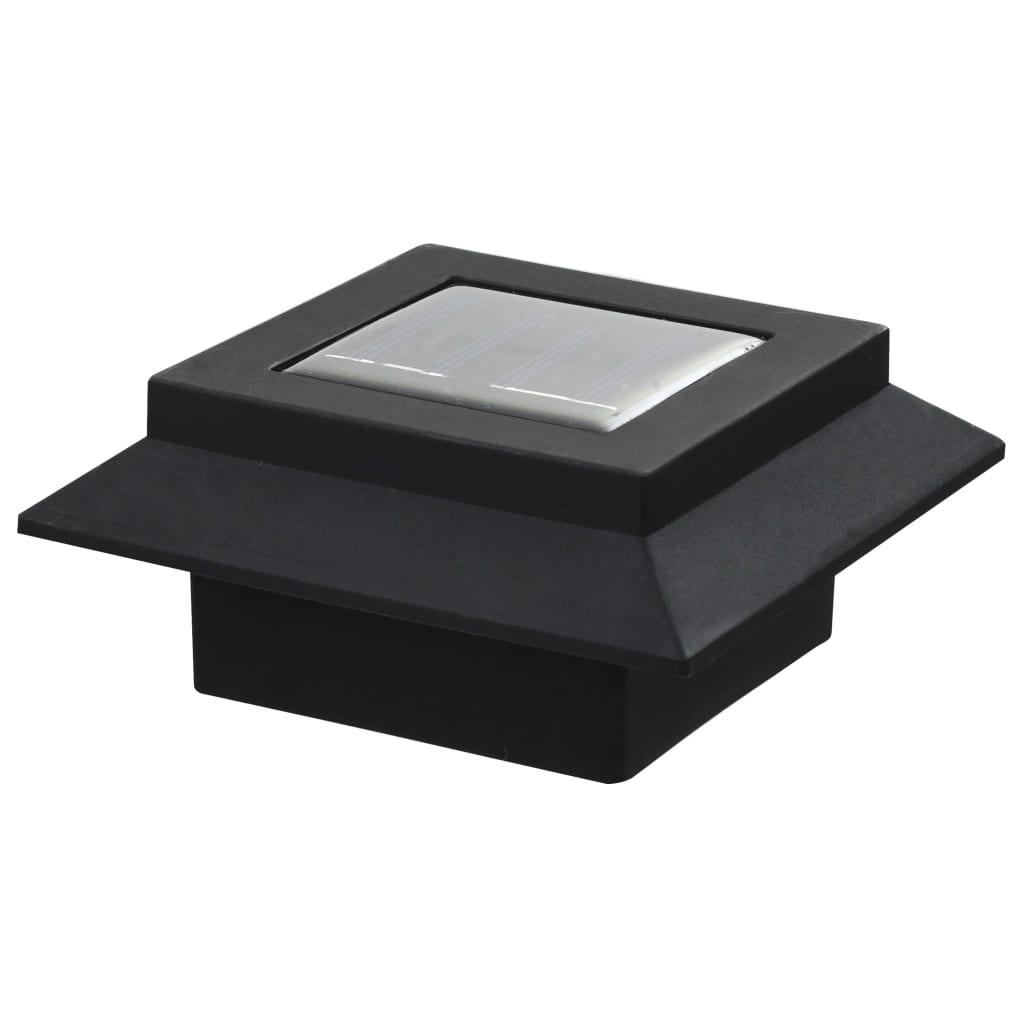 Outdoor Solar Lamps 6 pcs LED Square 4.7" Black at Set Shop and Smile