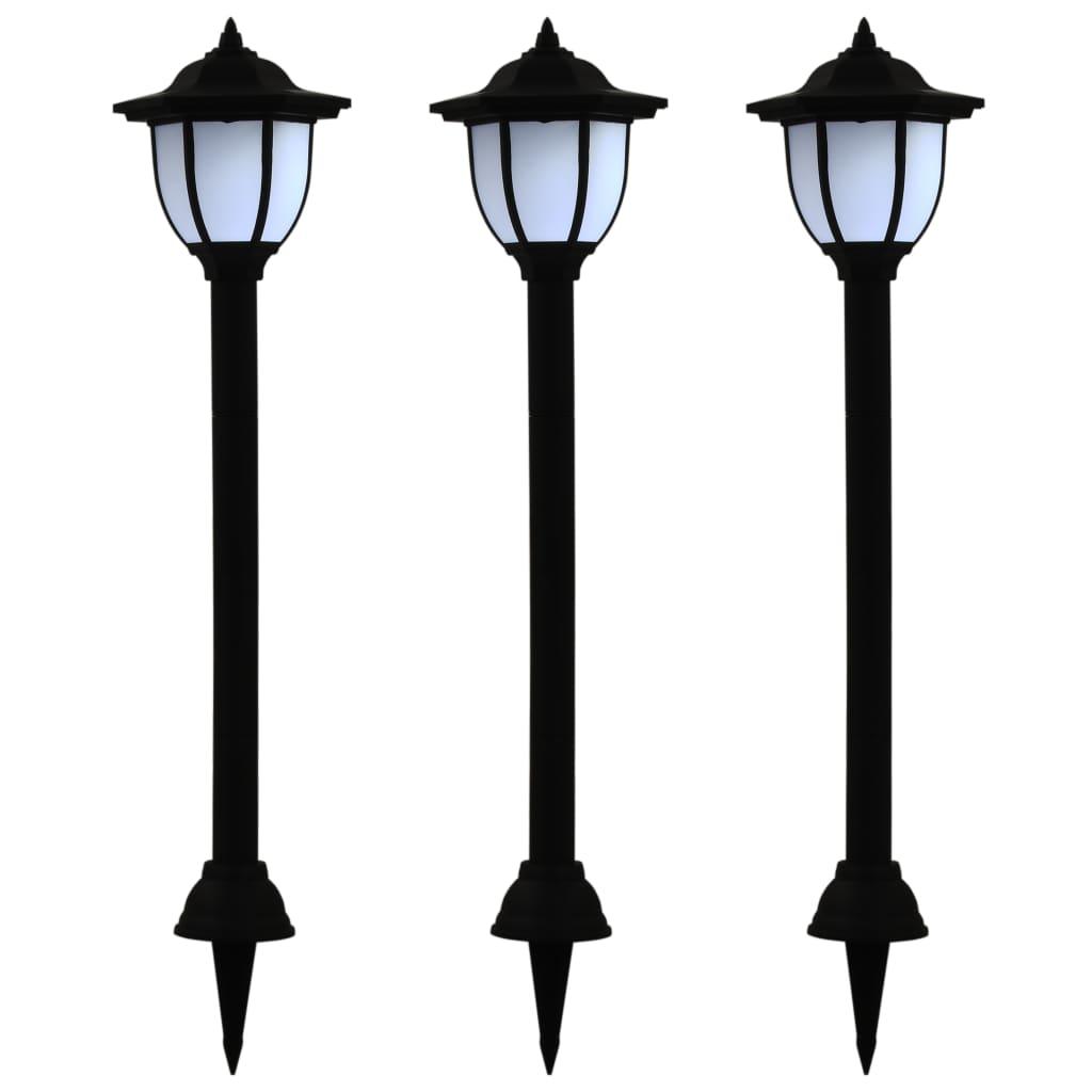 Outdoor Solar Lamps 3 pcs LED Black at Set Shop and Smile