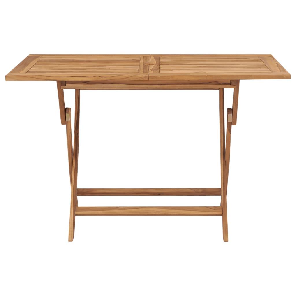 Folding Patio Table 47.2"x27.6"x29.5" Solid Teak Wood at Set Shop and Smile