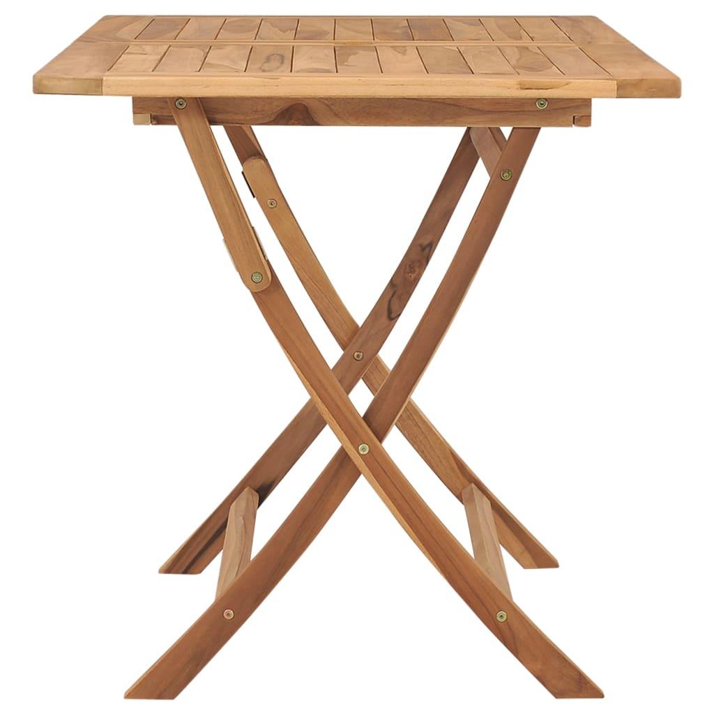 Folding Patio Table 47.2"x27.6"x29.5" Solid Teak Wood at Set Shop and Smile